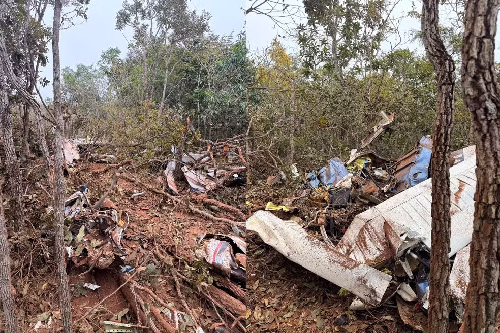 Avião de pequeno porte cai e deixa piloto e pesquisadora alemã mortos em Campo Grande